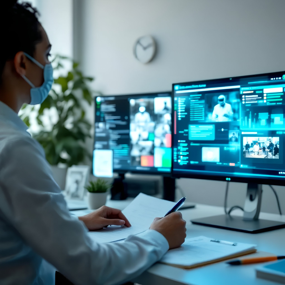 An office space in a regulated industry, such as energy or finance.